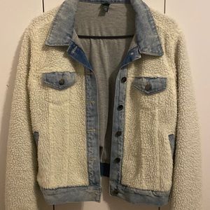 Sherpa denim jacket